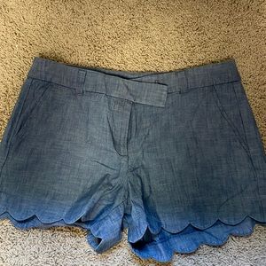 J Crew scalloped shorts